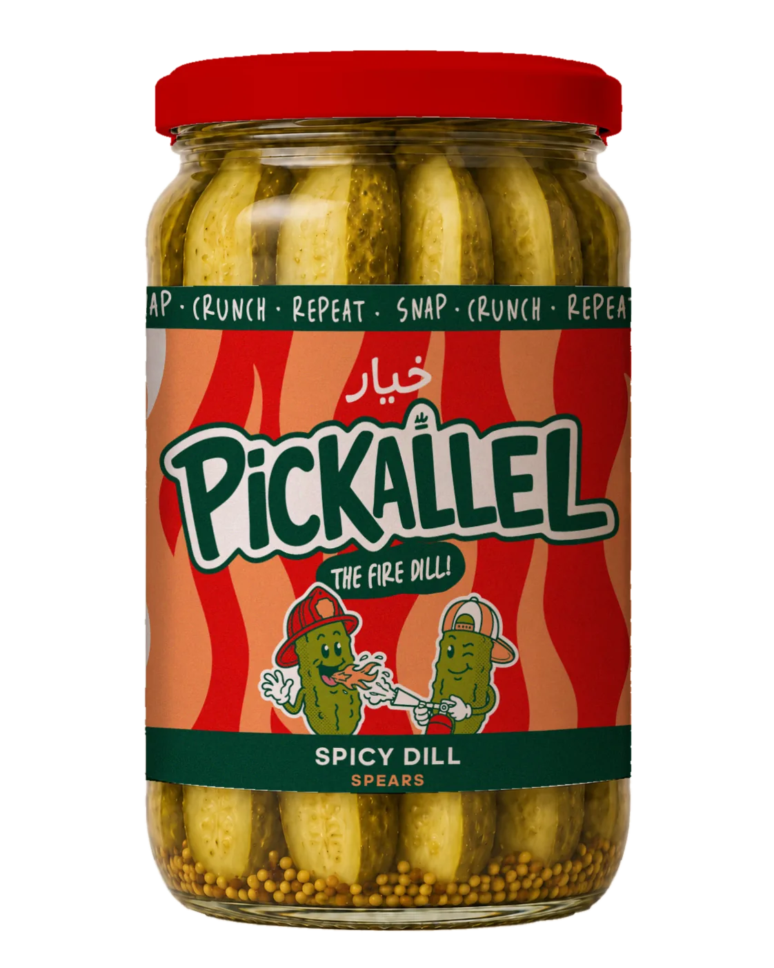 Pickallel Spicy Dill Pickles - 720ml