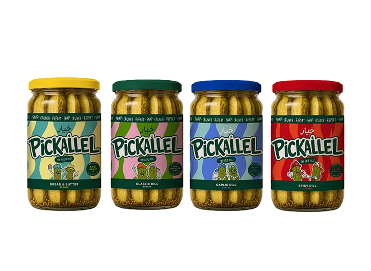 Pickallel Variety 4-Pack Pickle Spears - 720ml