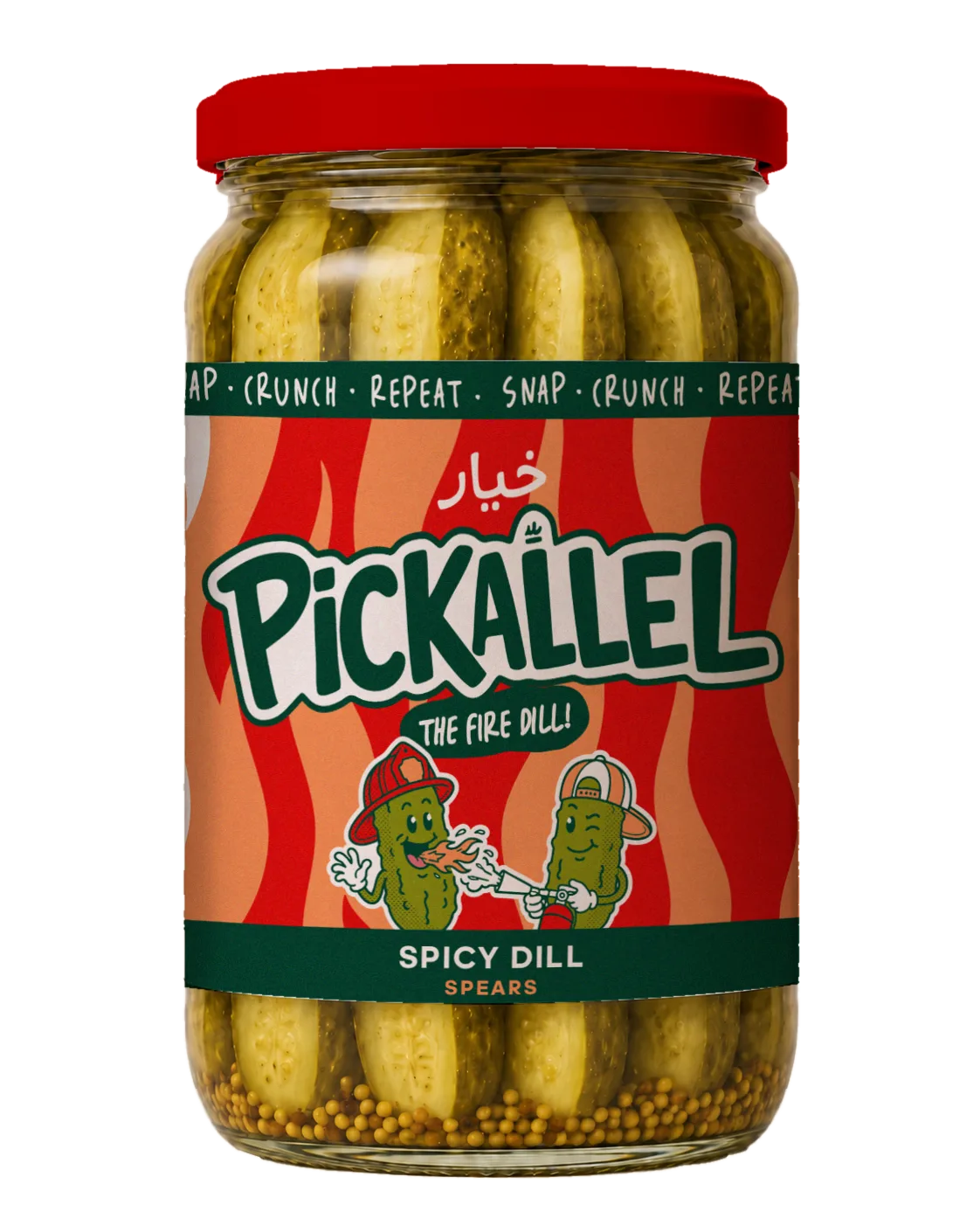 Pickallel Spicy Dill Pickles - 720ml