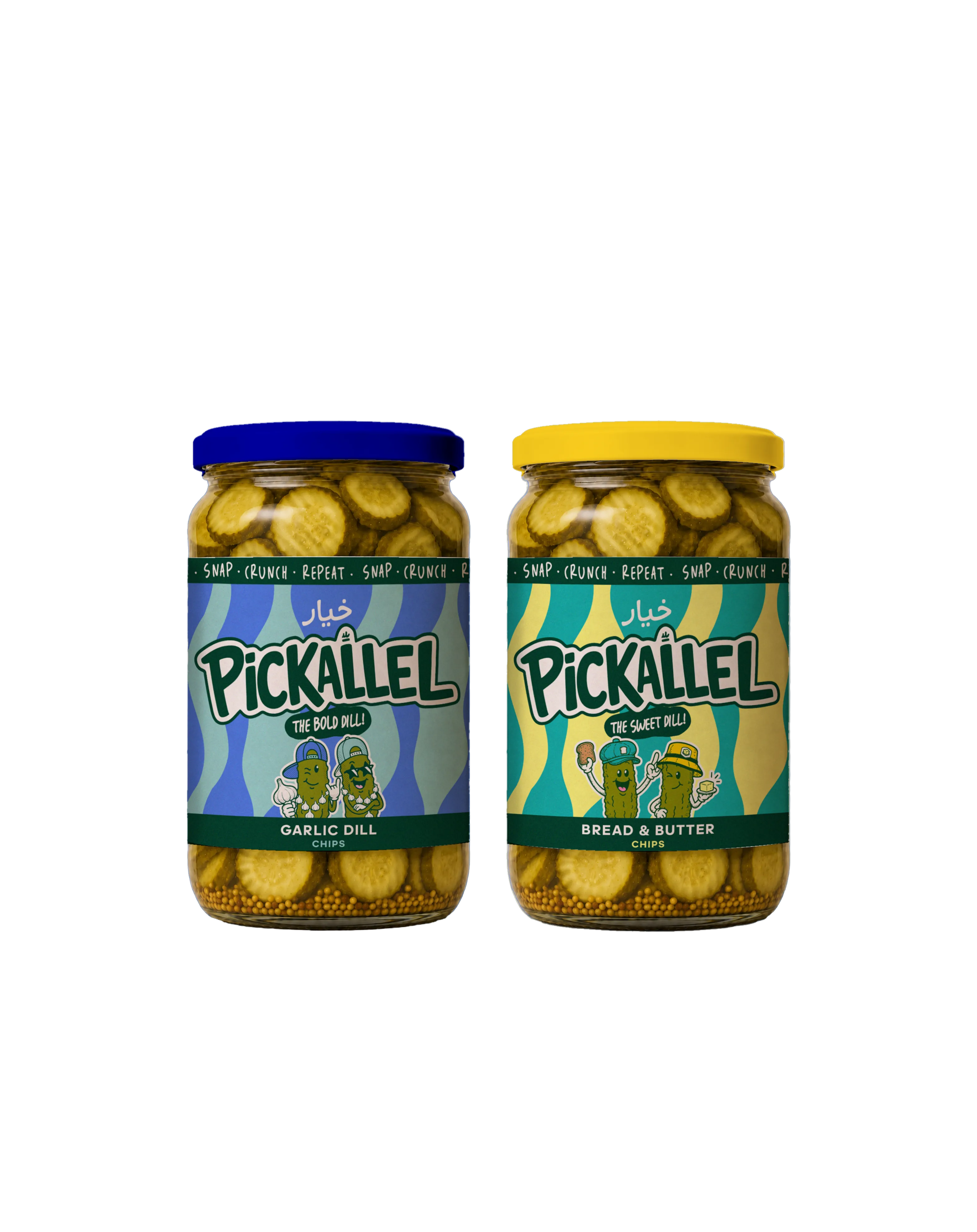 Mix and Match 2 Jars Pickallel Pickle Chips - 370ml